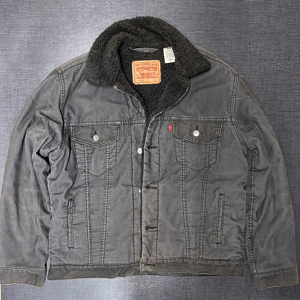 LEVI Vintage Original Corduroy Faux Fur Jacket